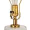 Hello Honey® 2ft. Stacked Glass Base Table Lamp with White Cotton Drum Shade
